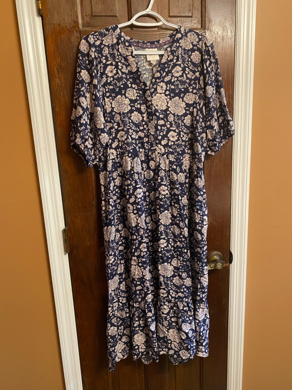 Knox Rose Navy Floral Midi Dress